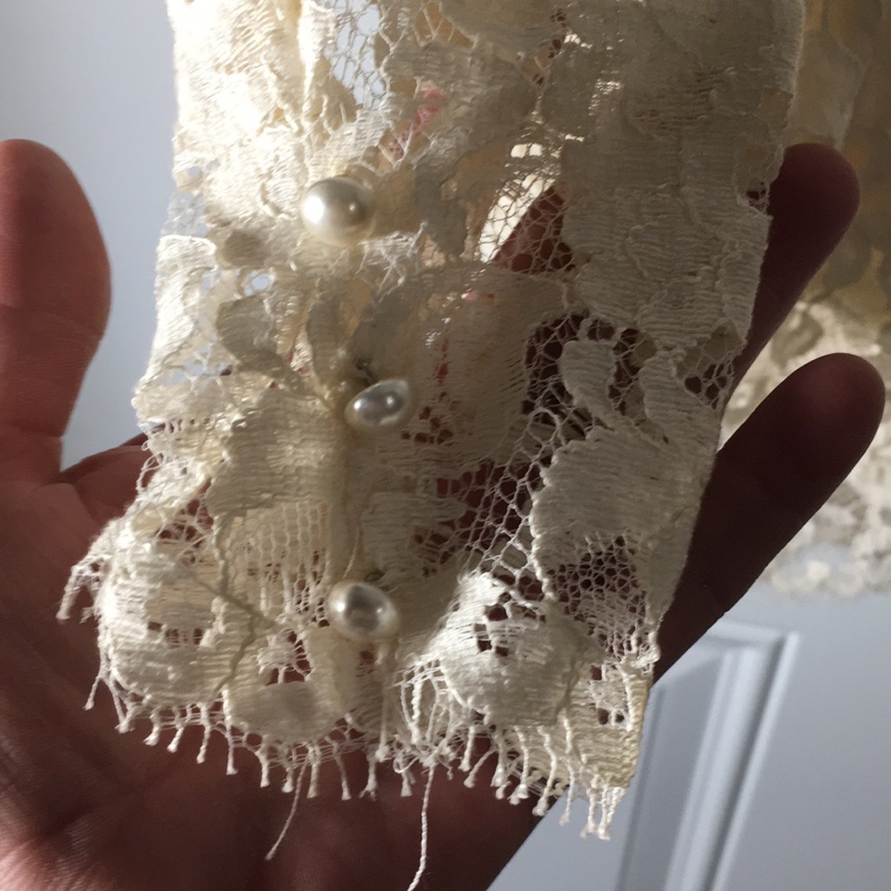 Cachet by Bari Protas vintage cream lace dress jacket & matching skirt size 6 - Picture 2 of 7